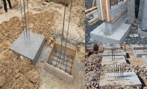 Concrete Footing Concrete Footings In Construction Reinforced