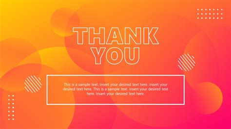 Fluid Orange Powerpoint Modern Thank You Slide Slidemodel