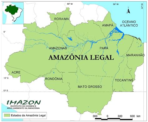 Mapa Da Amazonia Legal E Internacional