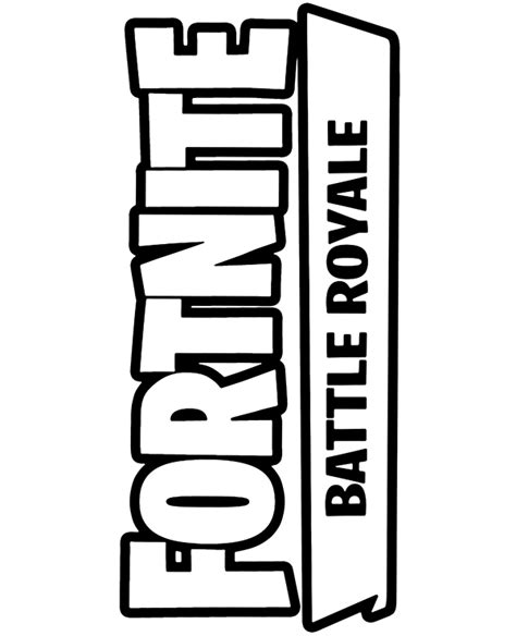 Vivid Fortnite Logo Coloring Page