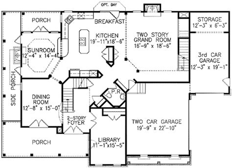 Stacked Porches 15772ge 2nd Floor Master Suite Bonus Room Cad