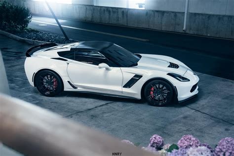 Chevrolet Corvette C7 Z06 White Bc Forged Hca162 Wheel Front