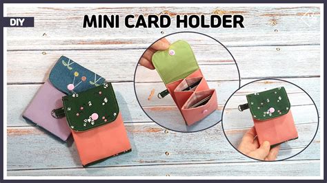 Diy Make A Mini Card Holder Card Purse Easy Sewing Tutorial
