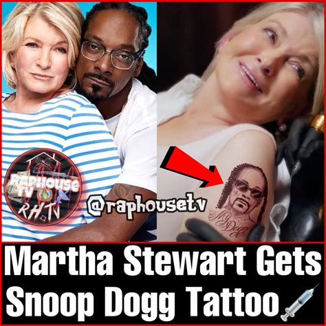 Martha Stewart Gets Snoop Dogg Tattoo💉😳 Raphousetv Rhtv Raphousetv2