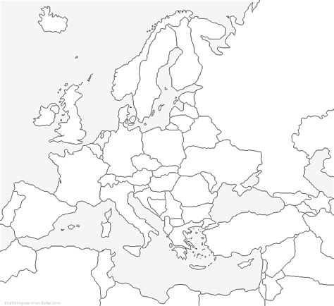 Malvorlagen Europa Karte Europas 8