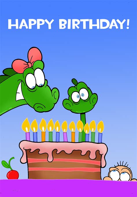 If you are planning to send best happy birthday cards with nice and beautiful birthday messages i am sure it is going to liven up the day to whom you send it. Happy Birthday Little Dinosaur - Birthday Card (Free ...