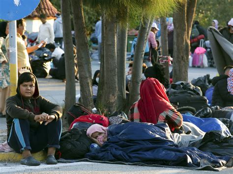 fires leave thousands of asylum seekers on greek island homeless ncpr news