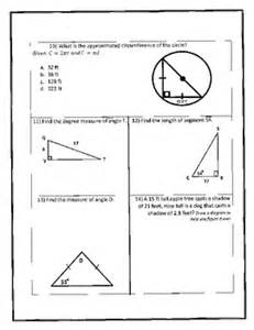 Solving the triangle simply means that we want to find values for all of the missing parts. Right Triangle Trigonometry Unit Test by Raising Our ...