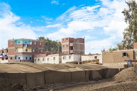 Traditional Egyptian Village Near Cairo Stock Image Image Of Tourism