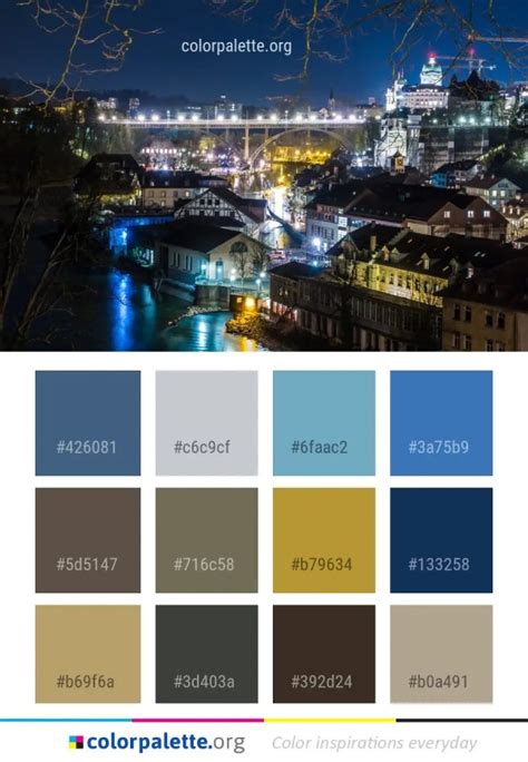City Cityscape Night Color Palette