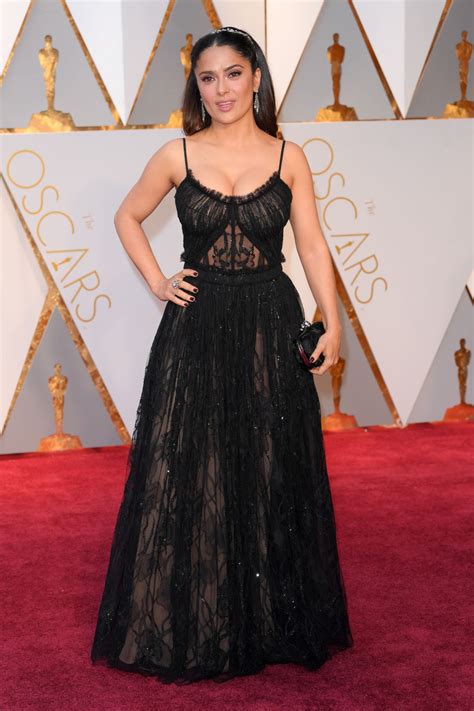 Salma Hayek Oscars 2017 Red Carpet In Hollywood • Celebmafia