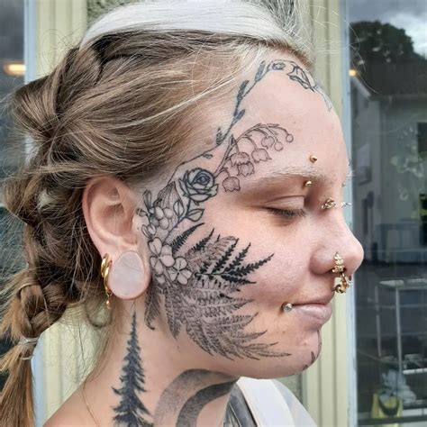 Details 67 Cute Female Face Tattoos Latest In Cdgdbentre