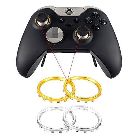 2pcs Thumbstick Accent Rings For Microsoft Xbox One Elite
