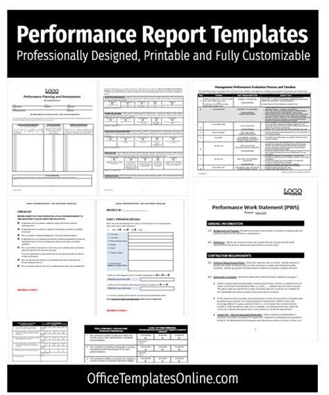Performance Report Samples And Examples Ms Word Report Template