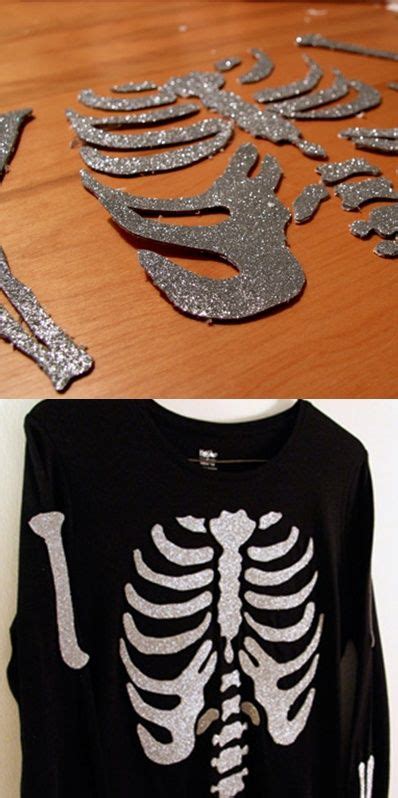 Welcome to h&m, your shopping destination for fashion online. DIY: Glitter skeleton shirt | Bruxas, 9 anos