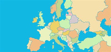 Can you name the countries of europe? Countries of Europe - Map Quiz Game