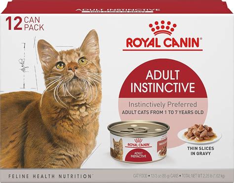 Royal Canin Feline Health Nutrition Adult Instinctive Thin Slices In Gravy Canned Cat Food 12