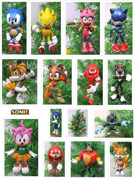 Christmas Ornament Sonic And Friends Deluxe Set Featuring