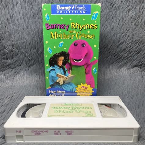 BARNEY FRIENDS Collection VHS Tape Barney Rymes With Mother Goose Sing Along PicClick
