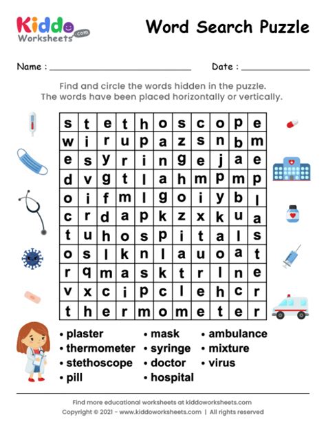 Fourth Grade Second Grade Free Printable Word Searches Vocabulary