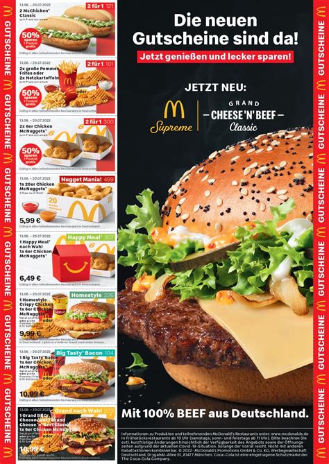 Aktuelle McDonalds Gutscheine gültig bis 20 08 2023 ProspekteDE