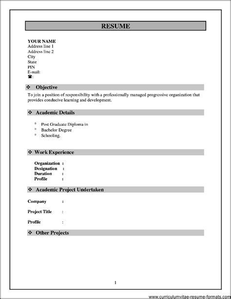So how much business today, we will take a look at the optimal resume format for freshers. Professional Resume Format For Freshers In Word | Free Samples , Examples & Format Resume ...