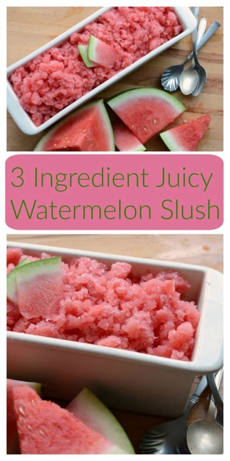 3 Ingredient Juicy Watermelon Slush Healthy Ideas For Kids
