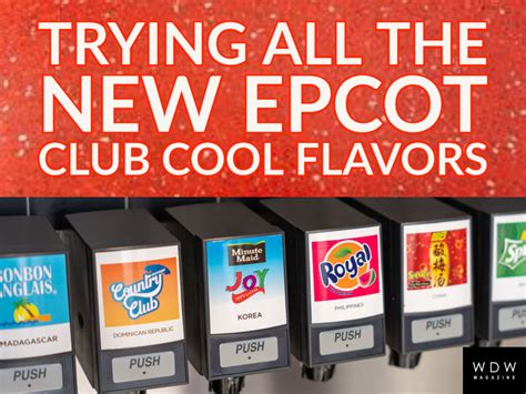 Video We Tried All The New Club Cool Flavors At Epcot Wdw Magazine