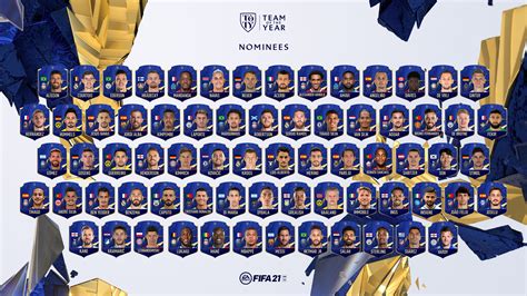 Fifa 21 team of the year nominees. FIFA 21 Team of the Year (TOTY) - FIFPlay