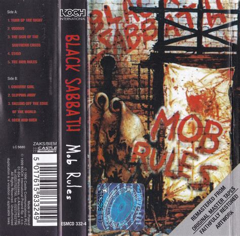 Black Sabbath Mob Rules 1999 Cassette Discogs
