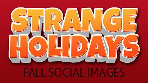 Strange Holidays Fall Edition Social Media And Texting Download