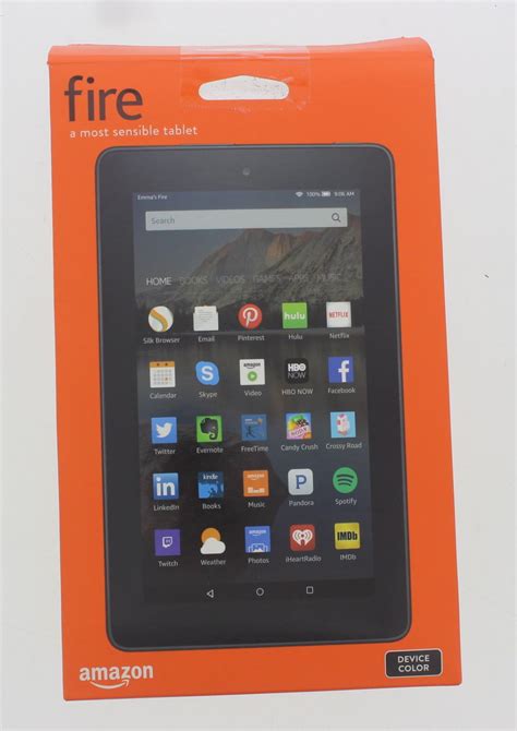 New Amazon Kindle Fire 7 8gb Blue Tablet 5th Generation Alexa
