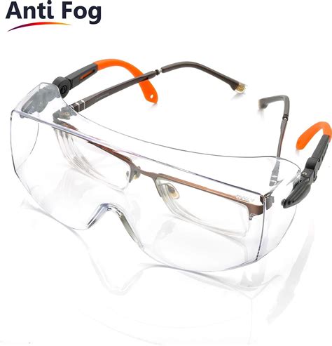 safeyear safety glasses over spectacles sg009 anti fog wraparound safety goggles over glasses