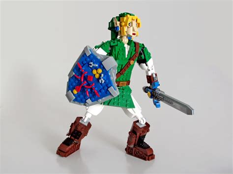 Moc Link Display Figure Legend Of Zelda Special Lego Themes