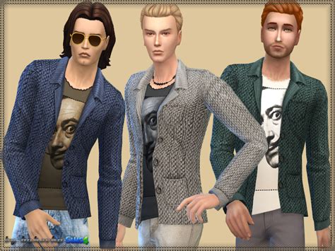Sims 4 Ccs The Best Jacket Salvador By Bukovka