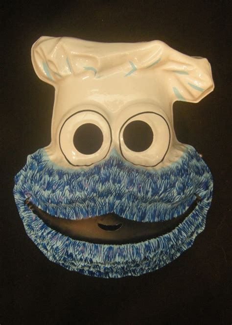 Cookie Monster Pvc Halloween Mask