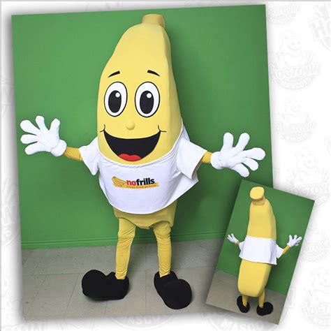 No Frills Banana Mascot Custom Mascot Costumes Mascot Maker For