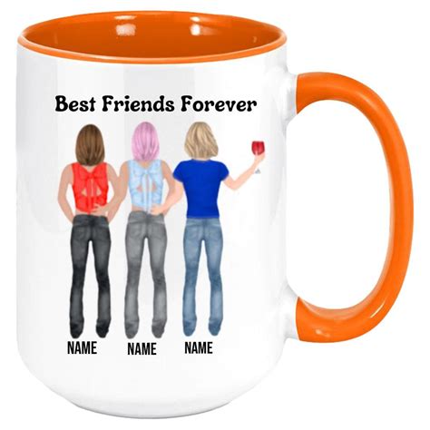 Personalized Best Friends Ceramic Mug Coffee Mug Tea Cup Etsy