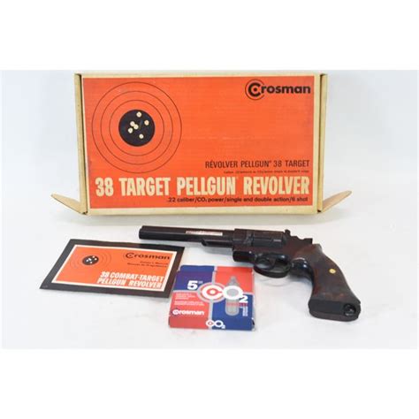 Crosman 38 Target Pellgun Revolver 22 Caliber Bb Pistol