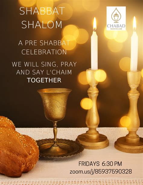 Shabbat Shalom A Pre Shabbat Celebration Chabad Of Montclair