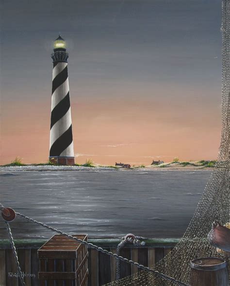 Cape Hatteras Lighthouse In North Carolina By Artist Patricia Hobson