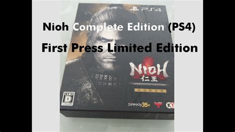 Nioh Complete Edition Ps4 Unboxing First Press Limited Edition Youtube