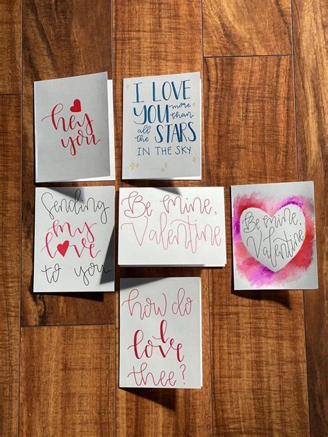 Homemade Custom Valentines Day Cards Available In Etsy