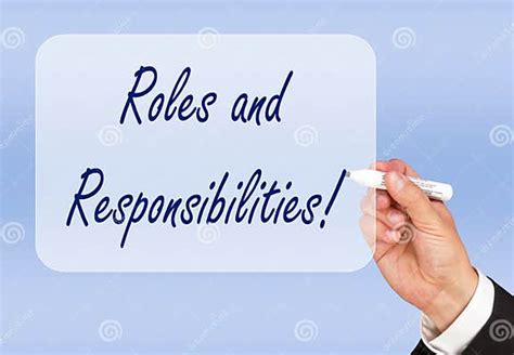 Roles And Responsibilities Stock Image Image Of Business Finance