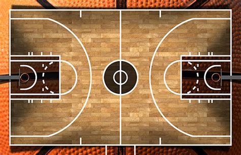 Basketball Court Wood Above Stock Photos Pictures And Royalty Free