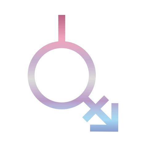 Androgyne Gender Symbol Of Sexual Orientation Gradient Style Icon 2564879 Vector Art At Vecteezy