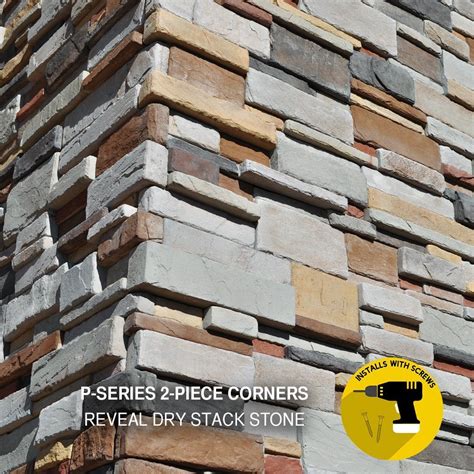 Reveal Dry Stack Stone Veneer Panel Installs With Screws