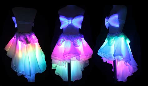 Fullcolor Led Light Up Bubble Skirt With Headware Nightclub Stage Performance Programmable Rgb