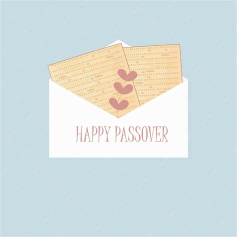 Premium Vector Happy Passover Greeting Card Pesach Holiday Concept