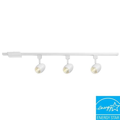 Converting track lighting to led lights. Hampton Bay 39.37 in. 3-Light White Dimmable LED Track ...